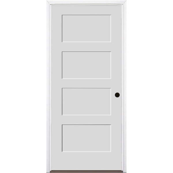 Trimlite Primed 4Panel Equal Panel Interior Shaker 20 Min Fire Rated 71/4" LH Prehung 3068134PRI844420MLH15B714 - main